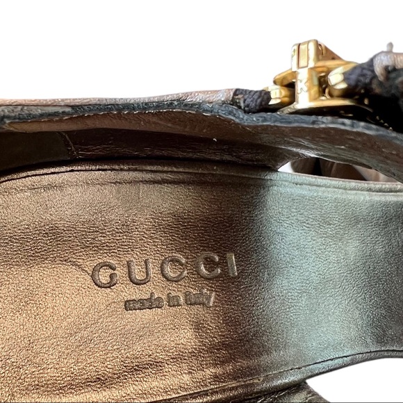Gucci Sandals - Metallic - Size 7.5 - Picture 6 of 9